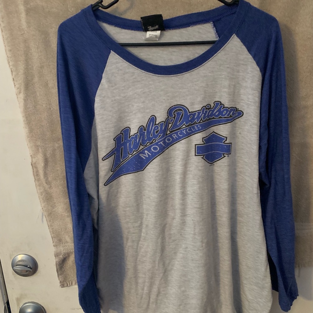Men’s Harley Davidson Size XXL, Gray/Blue